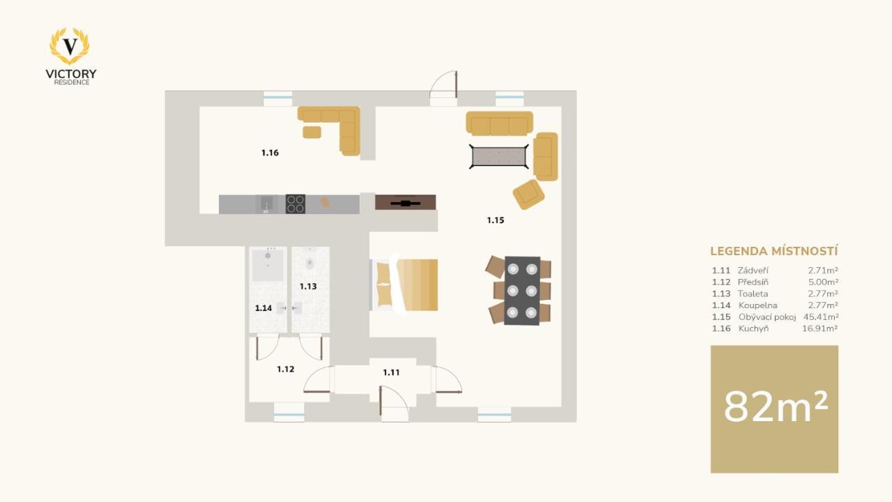 Apartmany Victory Residence Prosecne ภายนอก รูปภาพ